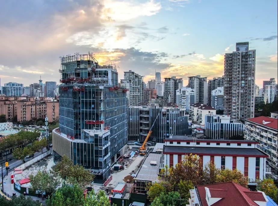 长宁这座地标今年底竣工！航拍的美照来了→